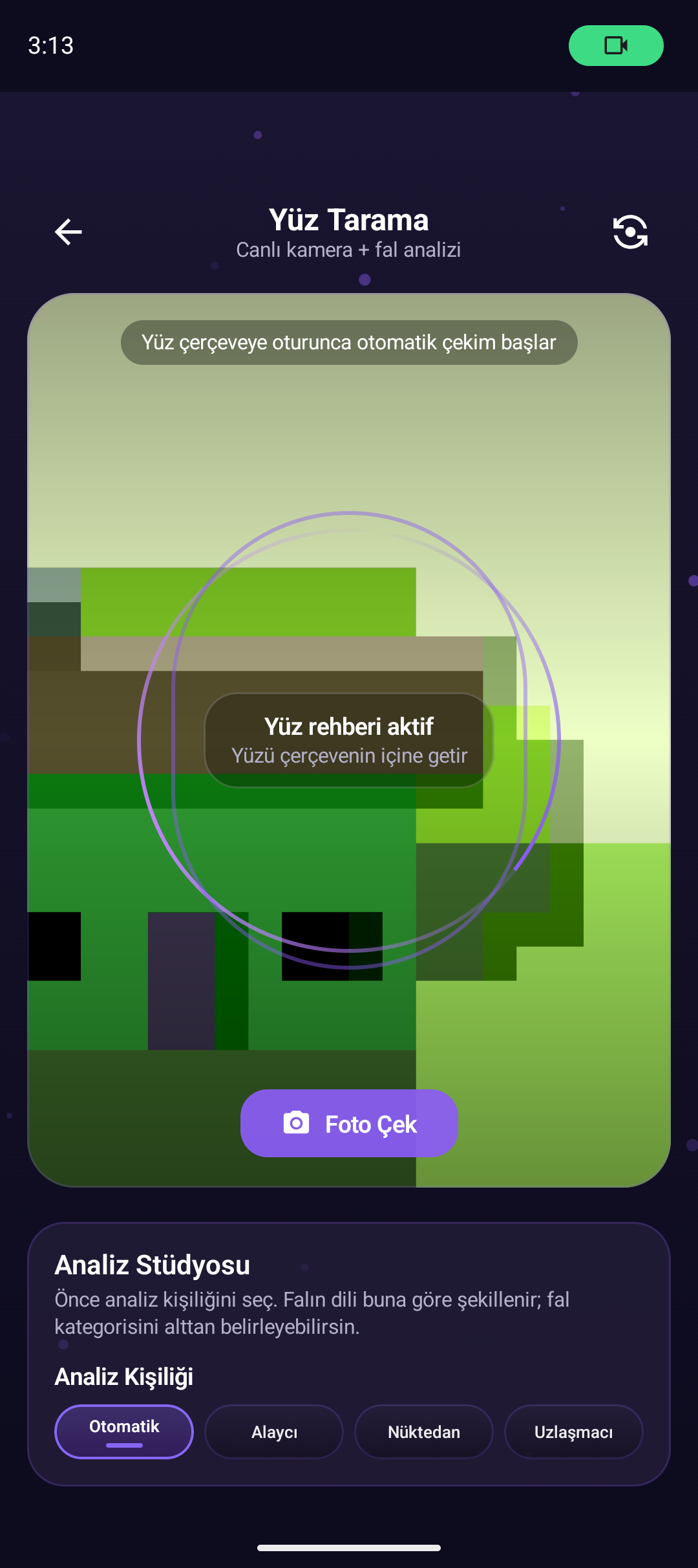 Camera screen